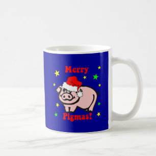 Lustiges Schwein Weihnachten Kaffeetasse