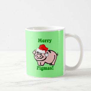 Lustiges Schwein Weihnachten Kaffeetasse