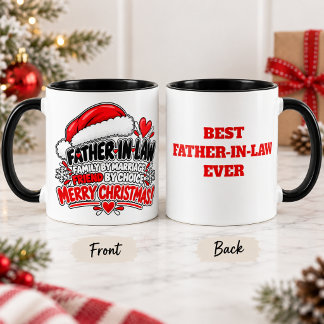 Lustiges Schwiegervater-Weihnachtsgeschenk Familie Tasse