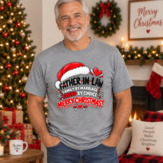 Lustiges Schwiegervater-Weihnachtsgeschenk Familie Tri-Blend Shirt