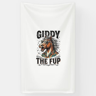 Lustiges Schwindel erregendes Fup-Pferd Vintage-St Banner