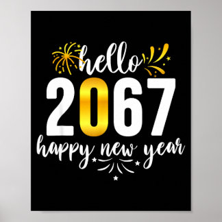 Lustiges Sechs Sieben 67 Meme Frohes Neues Jahr Poster