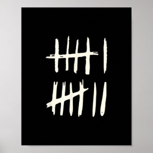 Lustiges Sechs Sieben 67 Meme Strichliste 6 7 Zahl Poster