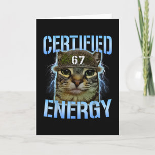Lustiges Sechs Sieben 67 Meme Zertifizierte Energi Karte