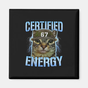 Lustiges Sechs Sieben 67 Meme Zertifizierte Energi Magnet