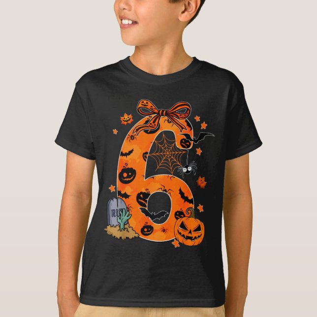Lustiges Sechs Sieben 6 7 Meme-Design Paare Hallow T-Shirt (Vorderseite)