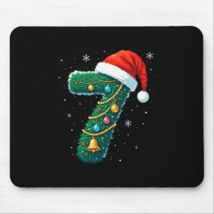 Lustiges Sechs Sieben 6 7 Meme-Design Paare Weihna Mousepad