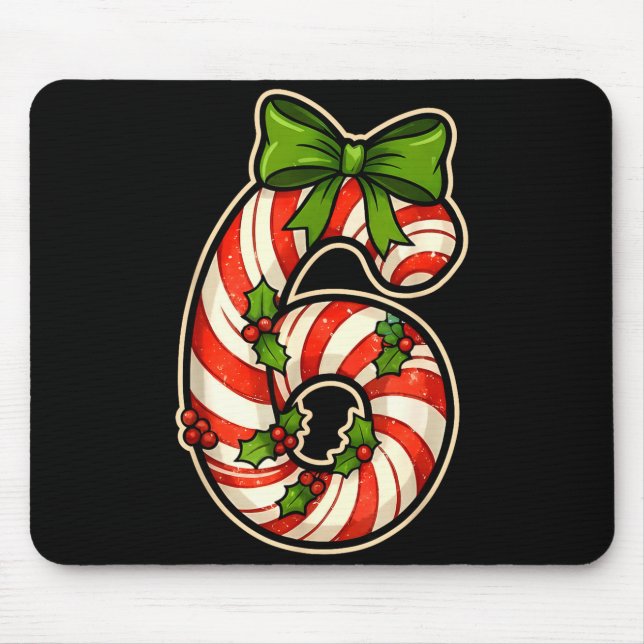 Lustiges Sechs Sieben 6 7 Meme Design Weihnachten  Mousepad (Vorne)