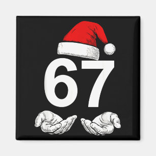 Lustiges Sechs Sieben 6 7 Meme Gen Alpha Slang Wei Magnet