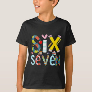 Lustiges Sechs Sieben 6 7 Meme Lehrer-Geschenk für T-Shirt