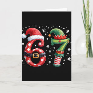 Lustiges Sechs Sieben 6 7 Meme Weihnachten Humor S Karte