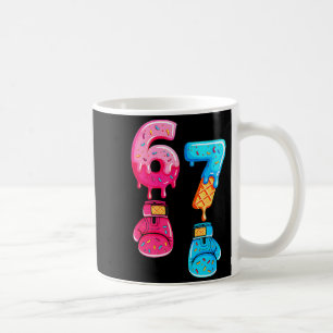 Lustiges Sechs Sieben Meme Eiscreme Tropfen 67 Box Kaffeetasse
