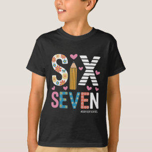 Lustiges Sechs Sieben Meme: Lehrer erklärt 6-7 T-Shirt