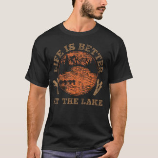 Lustiges Seeleben Outdoor-Natur Leben ist besser a T-Shirt