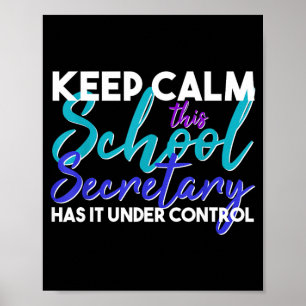 Lustiges Sekretariatsdesign für die Schule Poster