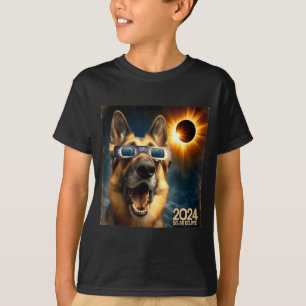 Lustiges Selfie Deutscher Schäferhund Damen Herren T-Shirt