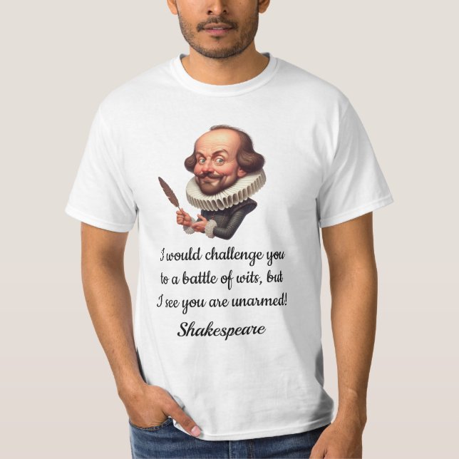 Lustiges Shakespeare T-Shirt (Vorderseite)
