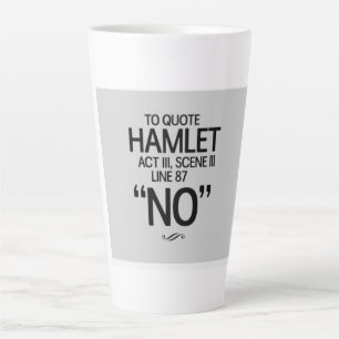 Lustiges Shakespeare-Zitat Milchtasse