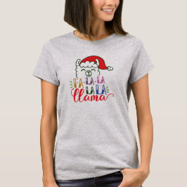 Lustiges Shirt des Fa-Lalalala Lama-Weihnachten|