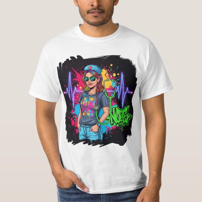 Lustiges Shirt für Pflegekräfte (Vorderseite)