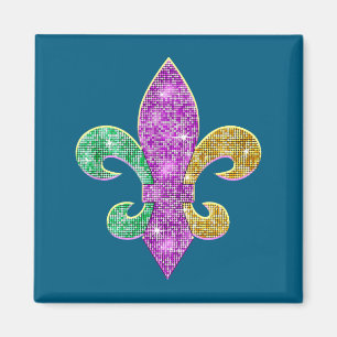 Lustiges Shirt Glückliches Mardi Gras Karneval Orl Magnet