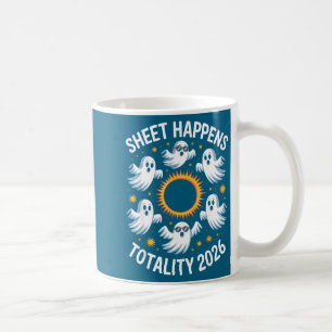 Lustiges Shirt Sonnenfinsternis Geisterblatt passi Kaffeetasse