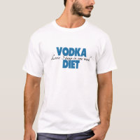 Lustiges Shirt-Sprichwort ein Wodka (Alkohol) und