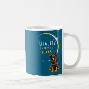 Lustiges Shirt Texas Totale Sonnenfinsternis Hund Kaffeetasse