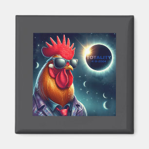 Lustiges Shirt Totale Sonnenfinsternis 8. April Magnet