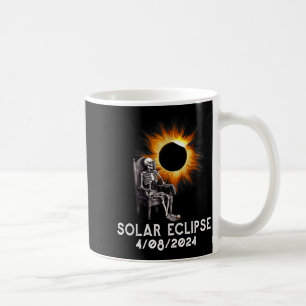 Lustiges Shirt Totale Sonnenfinsternis April Skele Kaffeetasse