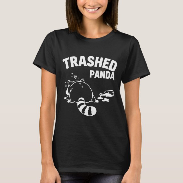 Lustiges Shirt Zerbrochener Panda Waschbär Wird Be (Vorderseite)