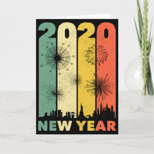 Lustiges Silvester 2020 Party passende Familie T S Karte