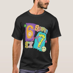 Lustiges Six Seven 6 7 Meme 67 Design für Frauen M T-Shirt