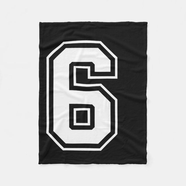 Lustiges Six Seven 6 7 Meme Design  Fleecedecke (Vorderseite)