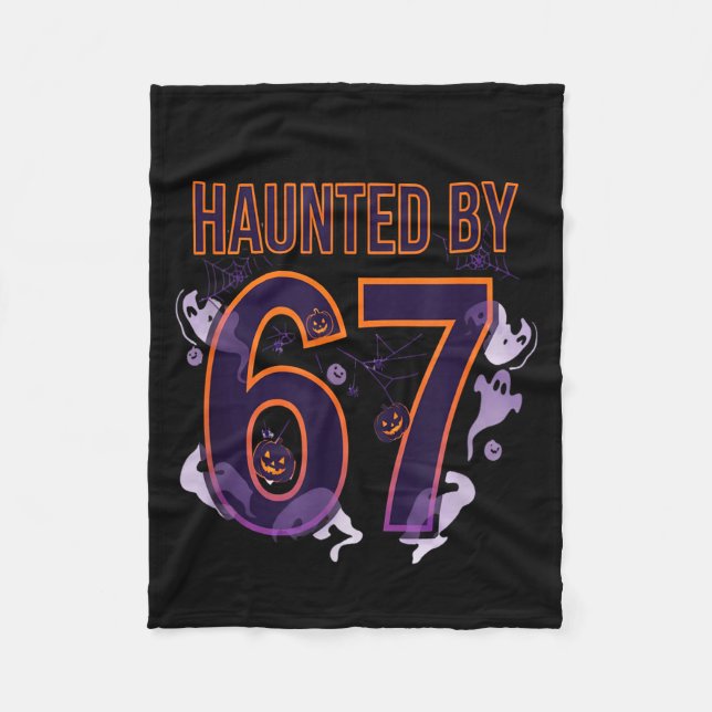 Lustiges Six Seven 6 7 Meme Design Paare Halloween Fleecedecke (Vorderseite)