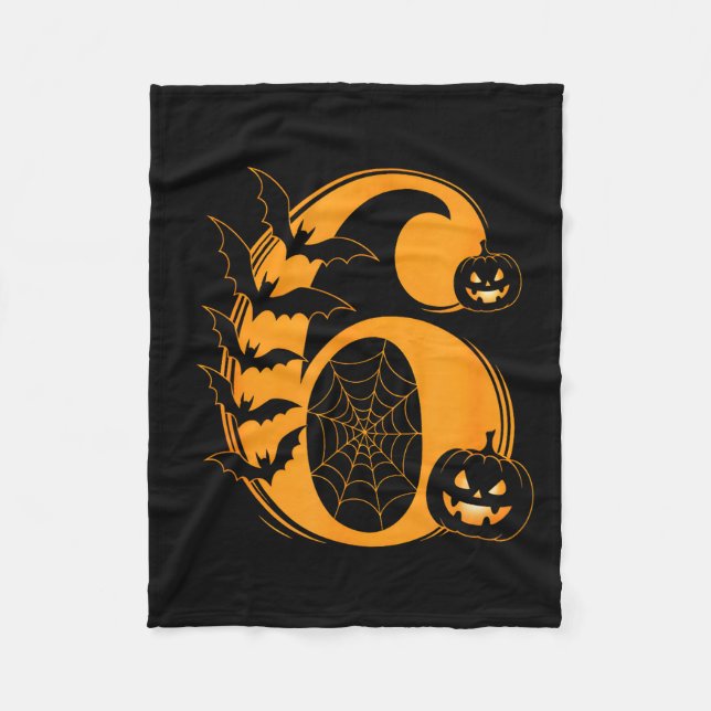 Lustiges Six Seven 6 7 Meme Design Paare Halloween Fleecedecke (Vorderseite)