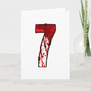 Lustiges Six Seven 6 7 Meme Design Paare Halloween Karte