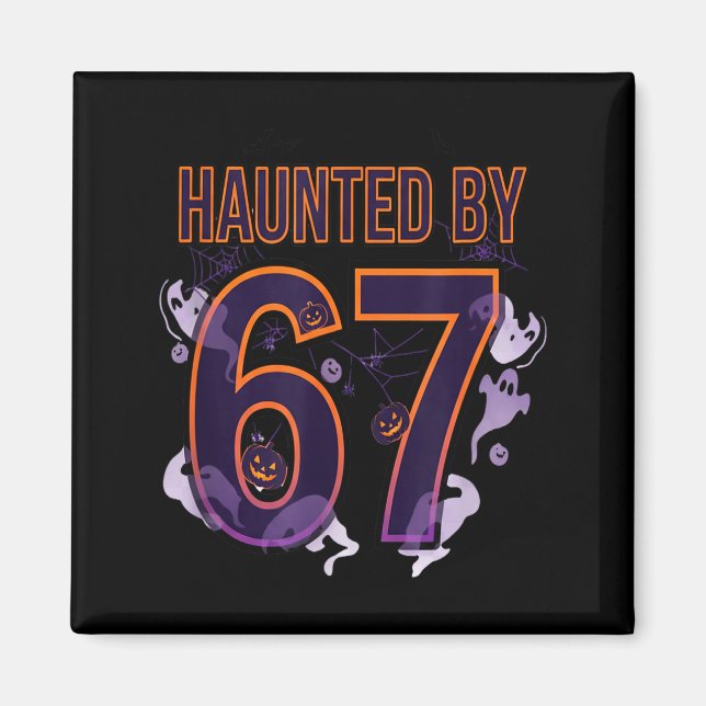 Lustiges Six Seven 6 7 Meme Design Paare Halloween Magnet (Vorne)
