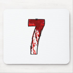 Lustiges Six Seven 6 7 Meme Design Paare Halloween Mousepad