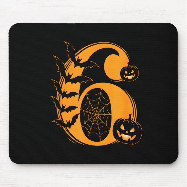 Lustiges Six Seven 6 7 Meme Design Paare Halloween Mousepad (Vorne)