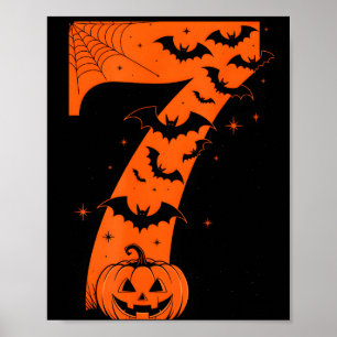 Lustiges Six Seven 6 7 Meme Design Paare Halloween Poster
