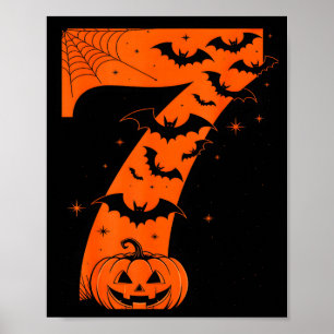 Lustiges Six Seven 6 7 Meme Design Paare Halloween Poster