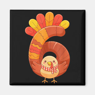 Lustiges Six Seven 6 7 Meme Design Paare Thanksgiv Magnet