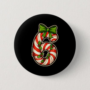 Lustiges Six Seven 6 7 Meme Design Weihnachten für Button