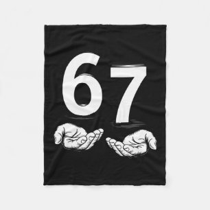 Lustiges Six Seven 6 7 Meme Gen Alpha Slang 6 7 Hä Fleecedecke