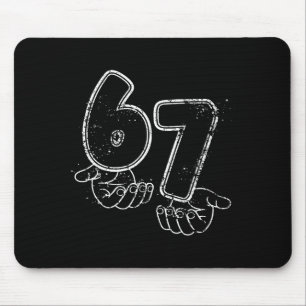 Lustiges Six Seven 6 7 Meme Gen Alpha Slang 6 7 Hä Mousepad