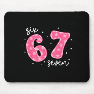 Lustiges Six Seven 6 7 Meme Gen Alpha Slang 6 7 Nk Mousepad