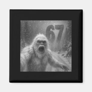 Lustiges Six Seven 6 7 Meme Gen Z Alpha Slang Yeti Magnet