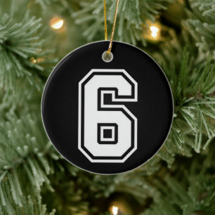 Lustiges Six Seven 6 7 Meme Keramik Ornament
