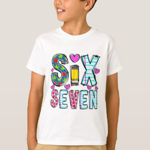 Lustiges Six Seven 6 7 Meme Lehrer Design Für Männ T-Shirt